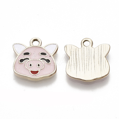 Alloy Enamel Pendants FIND-N048-027A-1