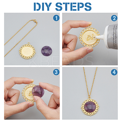 DIY Oval Pendant Making Kit DIY-CA0003-60-1