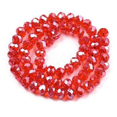 Electroplate Glass Beads Strands EGLA-A034-T2mm-A27-1