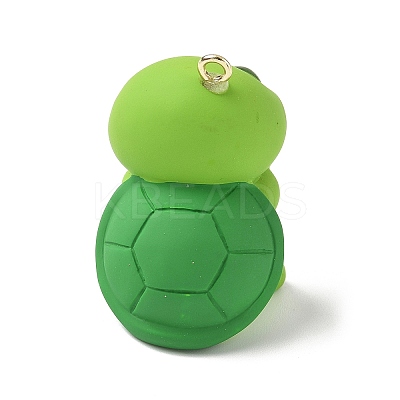 Tortoise Opaque Resin Pendants RESI-Z035-01P-02-1