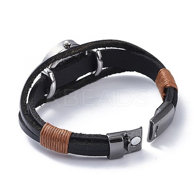 Men's Alloy Watch Head Bracelet Watches BJEW-JB04429-1