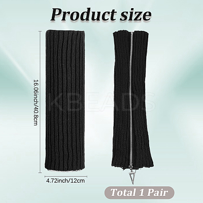 Acrylic Fibers Leg Sleeves AJEW-WH20072-16E-1