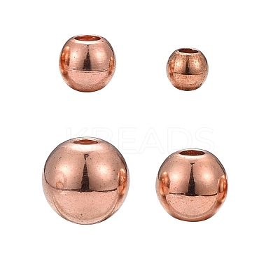200Pcs 4 Size Brass Spacer Beads KK-LS0001-13RG-1