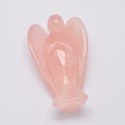 Natural  Rose Quartz Home Display Decorations DJEW-L009B-02-1