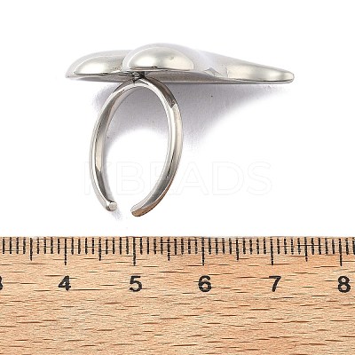 304 Stainless Steel Cuff Rings RJEW-D317-01B-P-1