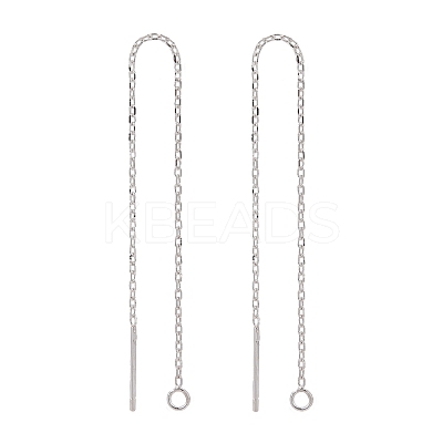 925 Sterling Silver Ear Stud Findings STER-I014-04S-1