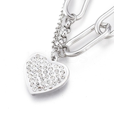 304 Stainless Steel Charm Bracelets BJEW-K219-04P-1