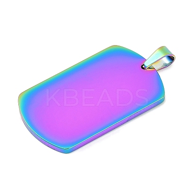 Ion Plating(IP) 304 Stainless Steel Pendants STAS-I311-03A-RC-1