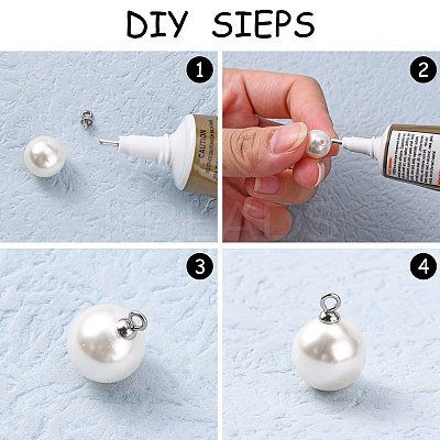 304 Stainless Steel Cup Pearl Peg Bails Pin Pendants LS-X-STAS-L143-01-1