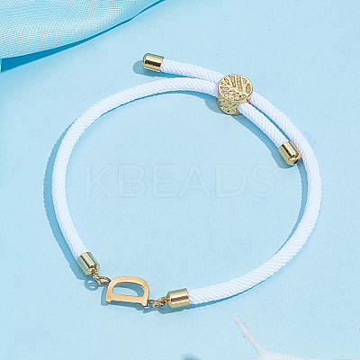 1pc Adjustable Nylon Cord Slider Bracelets for Women BJEW-LP0001-33D-G-1