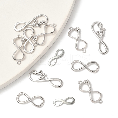 30Pcs 6 Styles Tibetan Style Alloy Infinity with Hope Connector Charms TIBE-FS0003-26-1