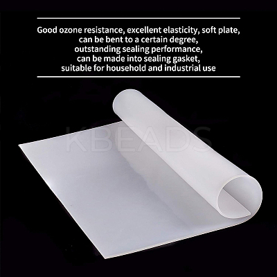 High Temperature Resistance Food Grade Silicone Sheet AJEW-WH0104-98B-1