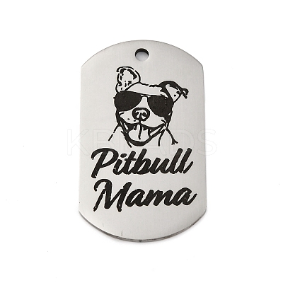 Anti-Tarnish 201 Stainless Steel Pendants STAS-R002-02P-09-1