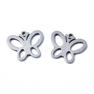 Tarnish Resistant 304 Stainless Steel Charms X-STAS-N092-26-1