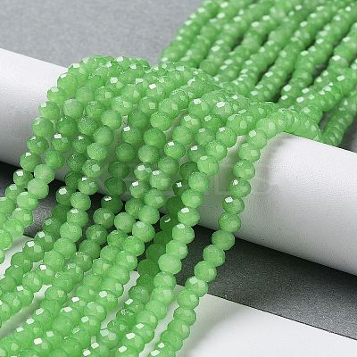 Baking Paint Imitation Jade Glass Bead Strands LS-DGLA-A034-J4MM-A9-1