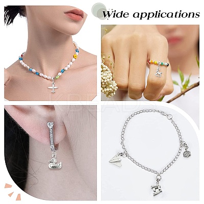 100Pcs 10 Styles Tibetan Style Alloy Pendants TIBEP-CJ0002-62-1
