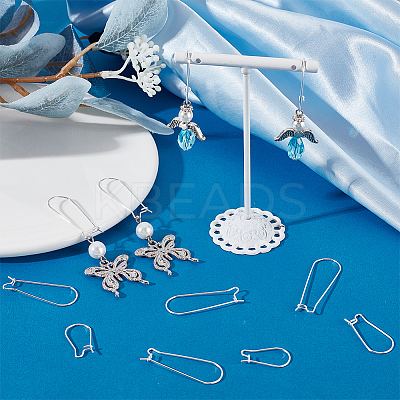 80Pcs 4 Styles 304 Stainless Steel Hoop Earring Findings STAS-BBC0005-93-1