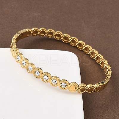 304 Stainless Steel Hinged Bangles for Women BJEW-C132-01B-G-1