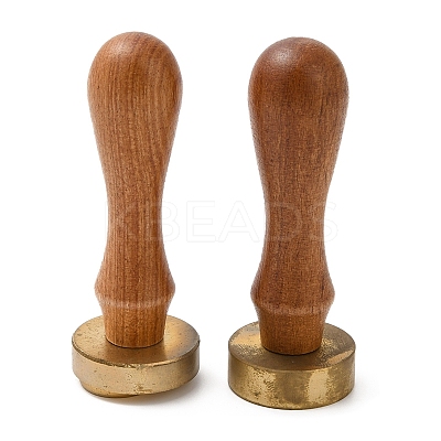 (Defective Closeout Sale: Oxidized)Wood Wax Seal Handles STAM-XCP0001-02LG-1