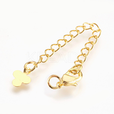 Brass Chain Extender KK-I633-30G-NR-1