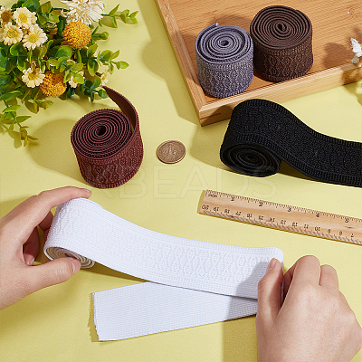 5M 5 Colors Polyester Thick Elastic Wide Band SRIB-AR0001-12-1