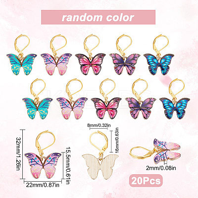 DIY Butterfly Pendant Decoration Making Kit DIY-SC0021-26-1