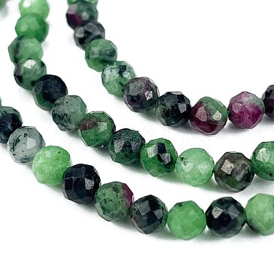Natural Ruby in Zoisite Beads Strands X-G-L597-C02-03-1