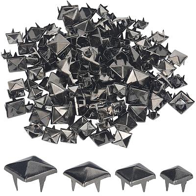 200Pcs 4 Styles Iron Studs Rivets IFIN-GF0001-54B-1