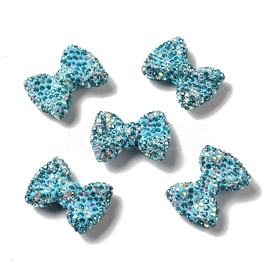 Polymer Clay Rhinestone Beads RGLA-D050-03D-1