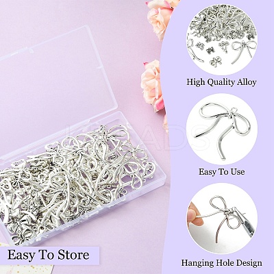 120Pcs 15 Styles Tibetan Style Alloy Pendants TIBEP-YW0002-05-1