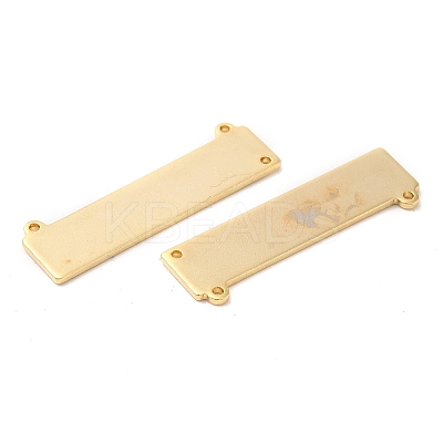 Rack Plating Brass Connector Charms KK-M250-14G-1