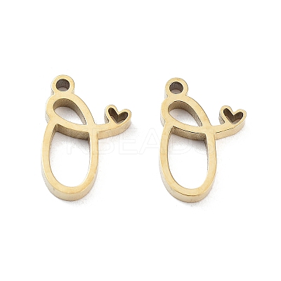 304 Stainless Steel Charms STAS-M327-02G-O-1