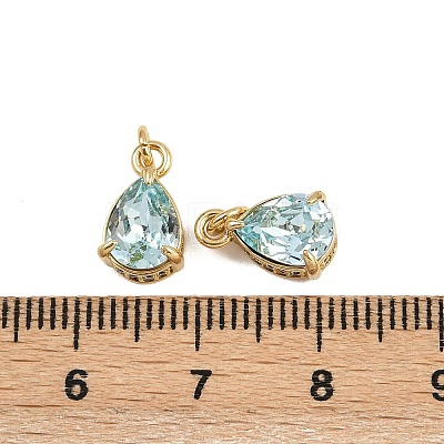 Brass Pave Cubic Zirconia Pendants KK-L240-05G-05-1