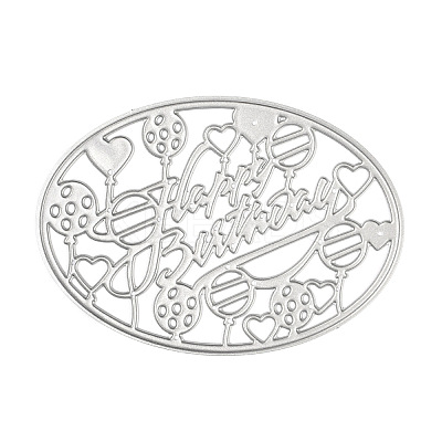 Birthday Carbon Steel Cutting Dies Stencils DIY-XCP0001-12-1