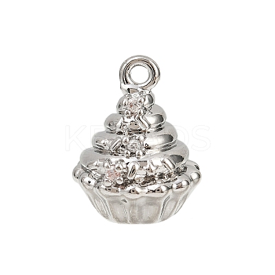 Brass Pave Clear Cubic Zirconia Pendants LS-KK-L238-07P-1