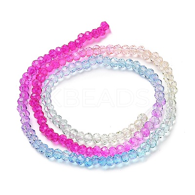 Transparent Painted Glass Beads Strands DGLA-A034-T2mm-A14-1