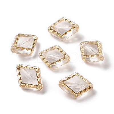 Transparent Acrylic Beads X-OACR-E015-32-1