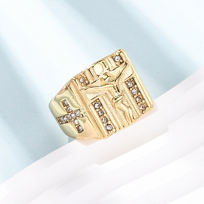 304 Stainless Steel Wide Band Finger Rings RJEW-F201-04G-1