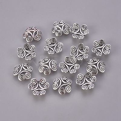 Tibetan Style Bead Caps EA483Y-NF-1