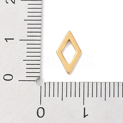 Golden Plated 304 Stainless Steel Charms STAS-K286-03B-G-1
