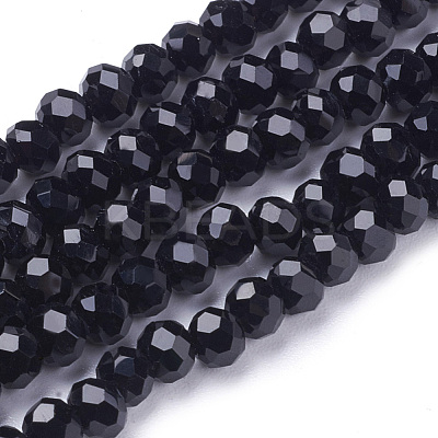 Glass Beads Strands EGLA-J042-4mm-08-1