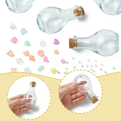 Luminous Acrylic Beads Wish Bottle DIY Making Kits DIY-FS0007-58-1