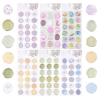 6 Sets 6 Styles PVC Adhesive Stickers DIY-CP0007-61-1