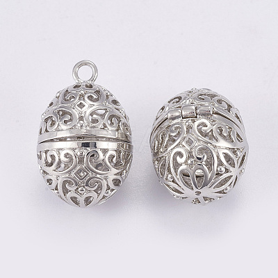 Brass Cage Pendants KK-P115-20P-A-1