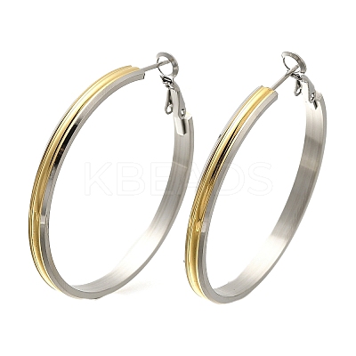 304 Stainless Steel Hoop Earrings for Women EJEW-C096-43GP-04-1