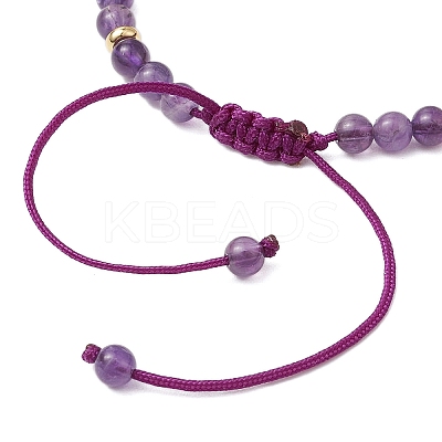 6Pcs 6 Styles Natural Gemstone Braided Bead Bracelets BJEW-JB11241-1