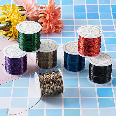 Round Copper Beading Wire for Jewelry Making YS-TAC0004-0.5mm-15-1