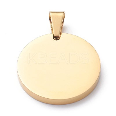 Ion Plating(IP) 304 Stainless Steel Pendants STAS-Z027-04B-G-1