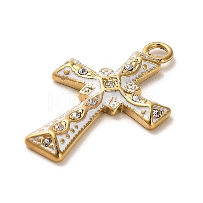 Real 18K Gold Plated 304 Stainless Steel Pendants X-STAS-M331-02A-G-1