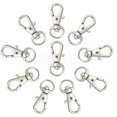 10Pcs Alloy Swivel Lobster Claw Clasps PALLOY-CJ0002-68-1